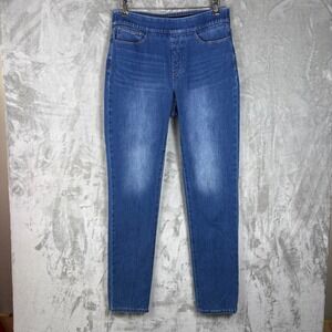 Soft Surroundings Womens Jeans Pull On Stretch Denim Blue Size Tall Medium